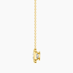 Fiorenne 2 Carat Cushion Moissanite Blossom Pendant Necklace