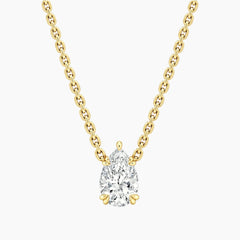 Éverelle 1 Carat Pear Double-Claw Moissanite Necklace