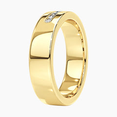 Évrin Eight-Stone Channel-Set Moissanite Wide Band