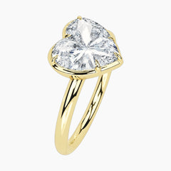Émbrienne 3 Carat Heart Claw-Set Moissanite Ring