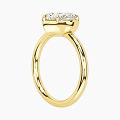 Émbrienne 3 Carat Heart Claw-Set Moissanite Ring