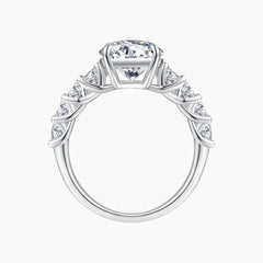 Round Heart True Love Moissanite Ring