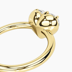 Émbrienne 3 Carat Heart Claw-Set Moissanite Ring
