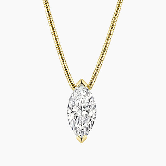Marquise-cut Moissanite Necklace