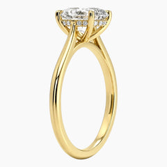 Vienna Signature Radiant Engagement Halo Moissanite Ring