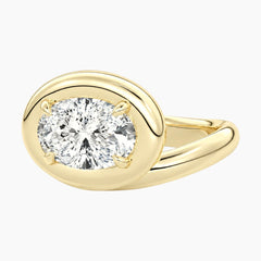 Évrelle 2 Carat Oval Chunky Sculptural Moissanite Ring