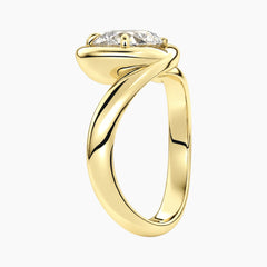 Évrelle 2 Carat Pear Chunky Sculptural Moissanite Ring