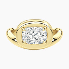 Évrelle 2 Carat Elongated Cushion Chunky Sculptural Moissanite Ring