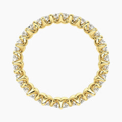 Cévelline Emerald & Asscher Moissanite Eternity Band
