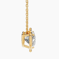 Delicate Heart Cut Moissanite Necklace