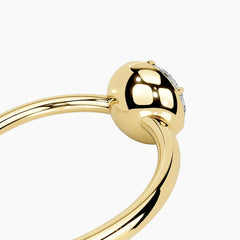 Elegant Round Cut Moissanite Ring
