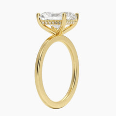 Signature Radiant Engagement Halo Moissanite Ring
