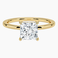 Signature Princess Engagement Halo Moissanite Ring