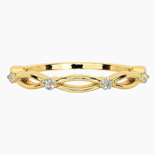 Laina Round Moissanite Ring