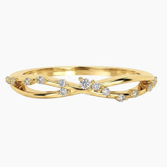 Ausha Round Moissanite Ring
