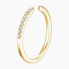 Aurelia Duet 1 Carat Round Cut Open Moissanite Ring Set