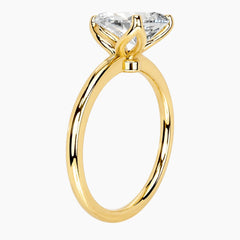 L'Éclat Pear Moissanite Solitaire Ring