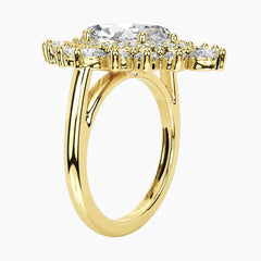 Lumière Blossom 1 Carat Marquise Cut Moissanite Ring
