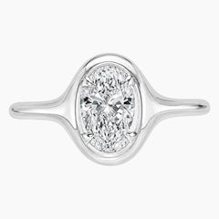 Lumière Éternel 1.5 Carat Oval Moissanite Solitaire Ring