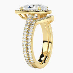 Aurelia Éternelle 5 Carat Pear Cut Moissanite Bridal Set