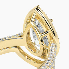 Aurelia Éternelle 5 Carat Pear Cut Moissanite Bridal Set