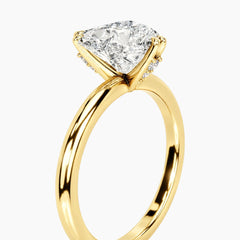 Velliane 5 Carat Heart Double-Claw Moissanite Ring
