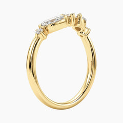 Valerisse Round & Marquise Moissanite Ring