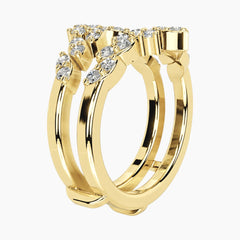 Éloriane Double Crown Moissanite Ring