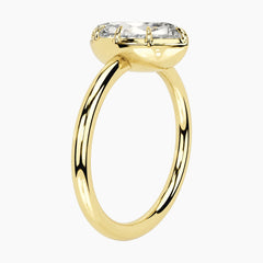 Émbrienne 3 Carat Marquise Claw-Set Moissanite Ring
