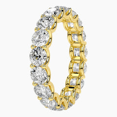 Eternal Radiance 4mm Round Cut Moissanite Eternity Band