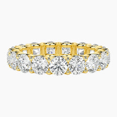 Eternal Radiance 4mm Round Cut Moissanite Eternity Band