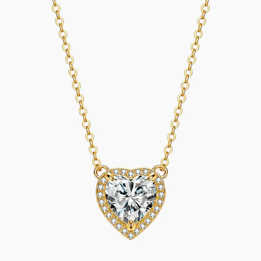 Lumina Radiant Heart Moissanite Pendant Necklace
