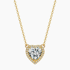 Lumina Radiant Heart Moissanite Pendant Necklace