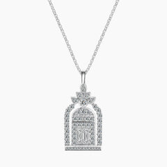 Door of Happiness Moissanite Necklace
