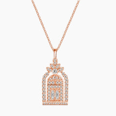 Door of Happiness Moissanite Necklace
