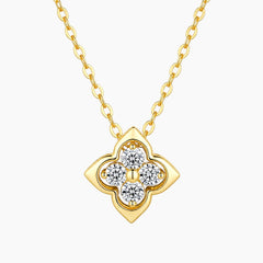 Four-leaf Clover Moissanite Necklace