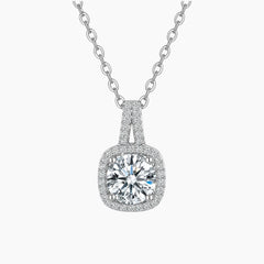Elegant Square Moissanite Necklace