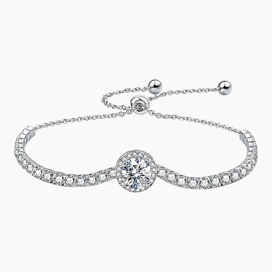 Circular Gypsophila Moissanite Bracelet