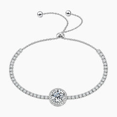 Circular Gypsophila Moissanite Bracelet
