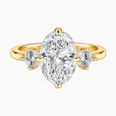 Adjustable Oval Cut Moissanite Ring