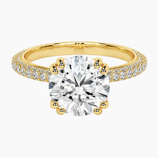 Valentina Signature Hidden Halo Moissanite Ring