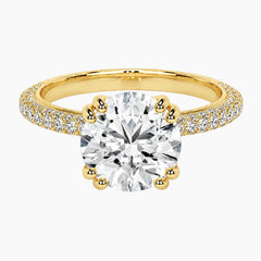Valentina Signature Hidden Halo Moissanite Ring