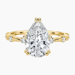 Celeste 2CT Pear Moissanite Ring