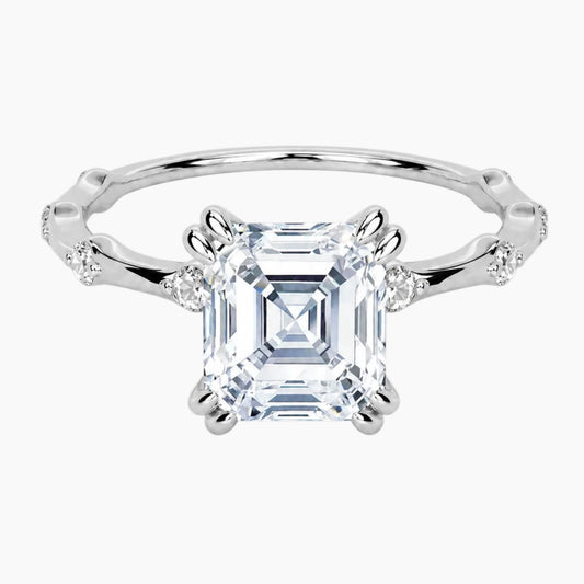Wilma Asscher Cut Moissanite Ring