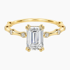 Wilma Emerald Cut Moissanite Ring