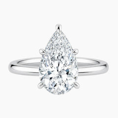 Teardrop Shape Moissanite Ring