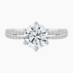 Luxurious Six-prong Moissanite Ring