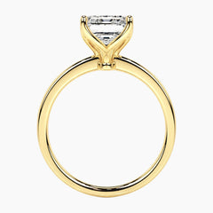 Tulip Amara Emerald-Cut Moissanite Solitaire Ring
