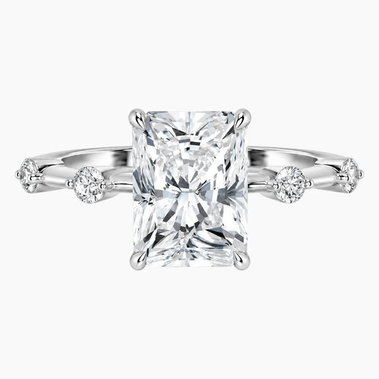 Wilma Radiant Cut Moissanite Ring