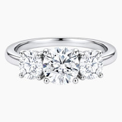 Celestial Glow Moissanite 3-Stone Ring